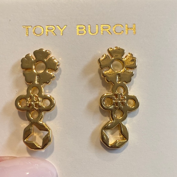 Tory Burch Jewelry - Tory Burch Forget Me Not Cluster Earrings